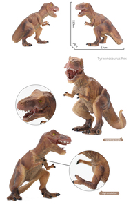 Set de Figuras de Dinosaurios de Plástico de 9 Pulgadas, T-rex y <span class=keywords><strong>Estegosaurio</strong></span> Huecos, Juguete para Niños - Product Image 6