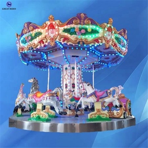 Lujo portátil Parque de Atracciones paseos Carrusel con remolque - Product Image 3