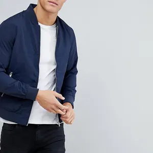 Thiết Kế Mới Nhất Bán Buôn Chần Tùy Chỉnh Casual Bomber Jacket Flight Men Nylon Jacket