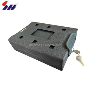 Factory direct supply 도매 휴대용 metal 보안 차량 권총 car safe box 와 cable