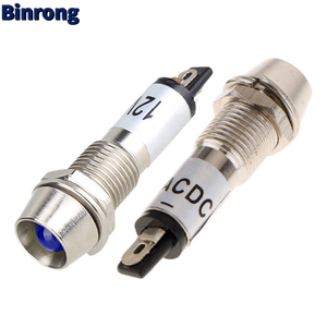 <span class=keywords><strong>XD8</strong></span>-1 8mm โลหะ LED Dash ไฟแสดงสถานะไฟสัญญาณ 12 V - Product Image 5