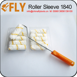 4 pollici DIY personalizzabile Mini rulli di pittura strisce gialle copri pennello con telaio <span class=keywords><strong>rullo</strong></span> OEM <span class=keywords><strong>per</strong></span> pittura ad angolo parete - Product Image 5