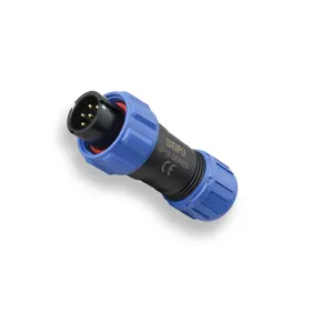 Supplier weipu IP68 waterproof SP1310 P series plug 2 3 4 5 6 7 9 pins connectors