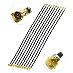 U.FL Câble U.FL prise à Angle Droit à UFL MHF4 À Angle Droit 1.13mm câble Coaxial 10cm 4 "pour GSM 3G 4G LTE GPS WiFi Mini Carte PCI