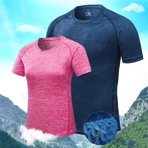 Préparation Physique estivale Hommes Femmes Exécutant Des Vêtements D'entraînement En Gros Vêtements De Sport Hommes Chemise À Manches Courtes