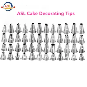 Stainless Steel Cake Piping Icing Nozzles Tips Cake Decorating Tools Cupcake Supplies Kit Pastry Baking Tools Tip Set Wholesale