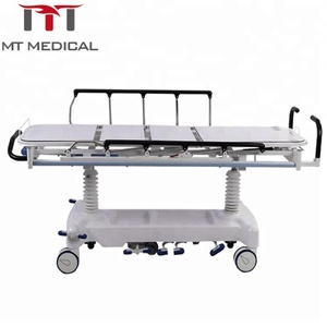 뜨거운 판매 공장 가격 병원 참을성 수송 들것 환자 전송 카트 작동 트롤리 - Product Image 4