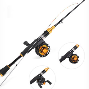 <span class=keywords><strong>Canne</strong></span> à pêche en alliage de titane, 1M, radeau, pointe souple, Spinning, Guides, moulinet, siège, outils de pêche en ruisseau - Product Image 1