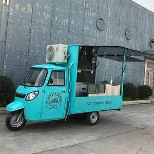 3 पहियों बिजली Tricycle Piaggio बंदर खाद्य ट्रक के लिए गर्म कुत्ता गाड़ी बिक्री