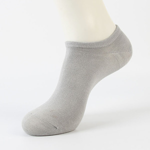 JD0020 primavera y el verano de fibra de bambú de Color puro boca luz barco calcetines hombres calcetines de diseño - Product Image 3