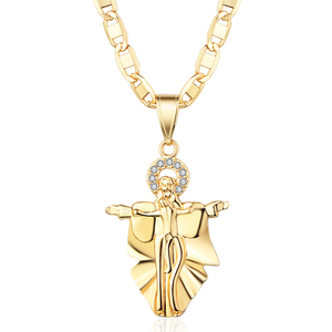 Accesorios catolicismo <span class=keywords><strong>Virgen</strong></span> <span class=keywords><strong>de</strong></span> <span class=keywords><strong>Guadalupe</strong></span> Mary chapados en oro religiosa diseños <span class=keywords><strong>de</strong></span> los hombres colgante <span class=keywords><strong>de</strong></span> joyería <span class=keywords><strong>de</strong></span> oro - Product Image 1