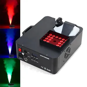 Máquina de humo colorida para fiesta de escenario, máquina de humo de 1500W, LED RGB, para boda