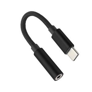 Adaptador de Audio USB Tipo <span class=keywords><strong>C</strong></span> a Conector Jack de 3.5mm, Cable Adaptador Auxiliar para Teléfono Android con USB Tipo <span class=keywords><strong>C</strong></span>, Fábrica de Dongguan - Product Image 2