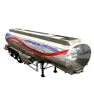 DALI 11000 gallons en aluminium réservoir de carburant semi remorque avec API système de remplissage