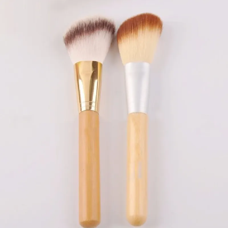 Eco-friendly bamboo handle cosmetic blush brush vegan bamboo makeup blush brush