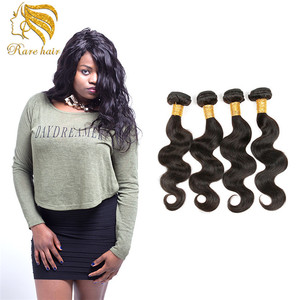 4 unidades virgen extensiones de cabello humano color negro natural virgen barato pelo virginal filipino - Product Image 1