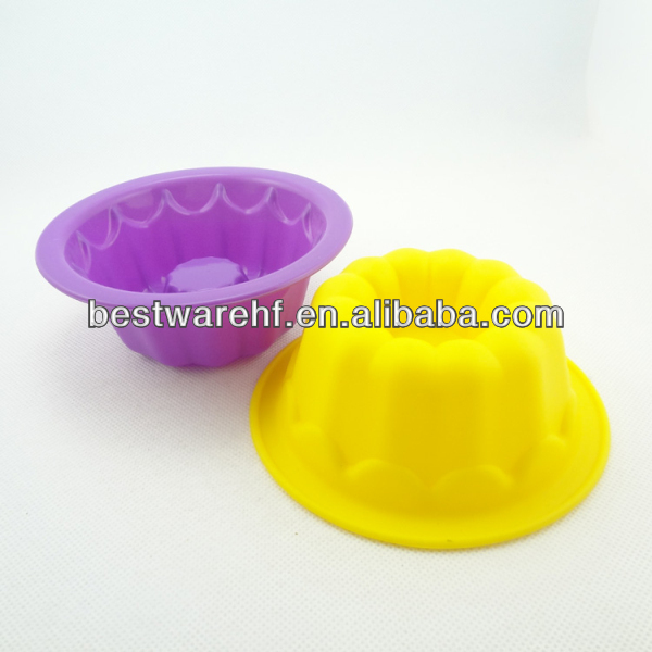 Big Rose shape birthday gift microwave silicone cake pan - Product Image 1