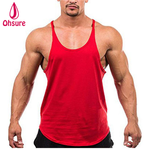 Venta al por mayor Gimnasio Entrenamiento Muscle Singlets Mens Tank Tops Algodón Stringer Culturismo - Product Image 2