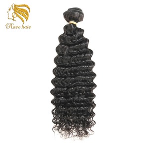 Pelo humano malasio 9A profundo rizado paquete extensión del pelo 4 paquetes brasileño Ángel Trio de la onda del cuerpo - Product Image 2
