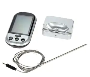 sensor de temperatura cozinhar Suppliers-Termômetro remoto para cozinha/churrasco, digital, sem fio, grelha, carnes, fumador, forno com sonda, temperatura, imperdível