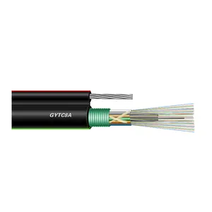 Hanxin 19 ans fiber optique usine extérieure autosuffisant du schéma 8 8 16 24 32 36 48 paire GYTC8A câble à fibers optiques