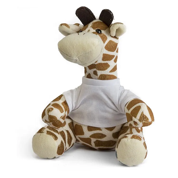 Private Label Personalised Big Soft Blue Safari Giraffe Plush Toy Stuffed Animal