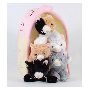 Maison en peluche et ensemble de jeu de <span class=keywords><strong>chats</strong></span> jouet en peluche pour bébé jouet en peluche pour enfants - Product Image 2