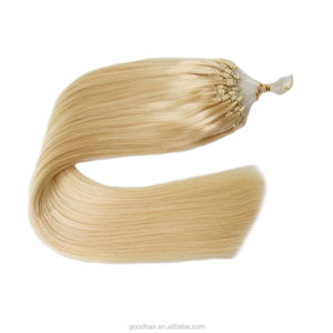 Imagen sexy rubia extensión del <span class=keywords><strong>pelo</strong></span> micro anillo para las mujeres blancas comprar extensión del <span class=keywords><strong>pelo</strong></span> humano real envío - Product Image 4