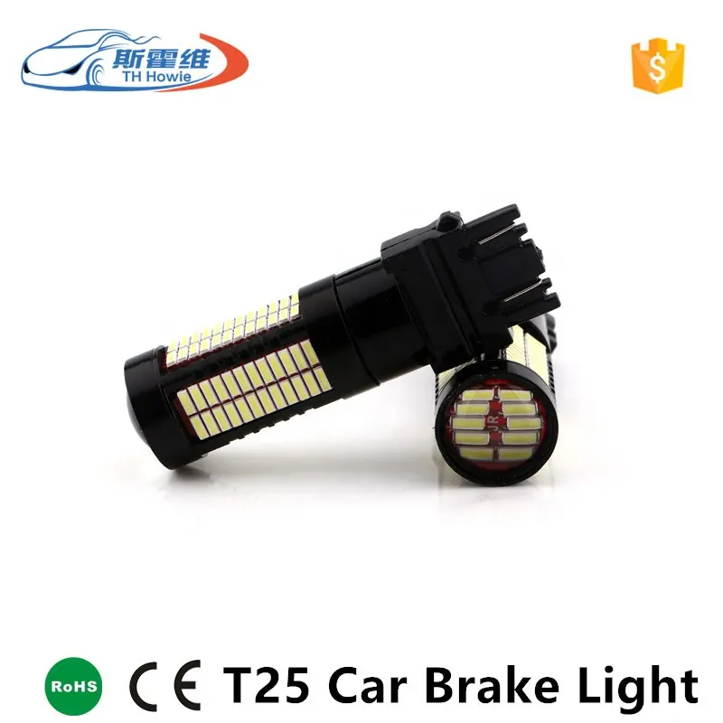 T25 Socket 3156 4014 Chip 106 SMD Canbus Berkedip Mobil Ekor Rem Lampu DC 12V Tidak Ada Kesalahan Auto Strobo 3157 Led Turn Sinyal Lampu