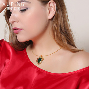 Collar con Colgante de Piedra Artificial Chapado en <span class=keywords><strong>Oro</strong></span> de 24k AN805501 <span class=keywords><strong>xuping</strong></span>, Collana <span class=keywords><strong>Oro</strong></span> - Product Image 5