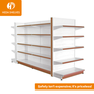 Nuovo <span class=keywords><strong>design</strong></span> a doppia lato Smart <span class=keywords><strong>design</strong></span> decorativo in <span class=keywords><strong>metallo</strong></span> di vetro scaffale del supermercato - Product Image 2