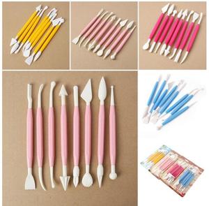 Décoration de gâteau à Fondant, 8 pièces, fleur, sucre, artisanat outils de modélisation, argile - Product Image 5
