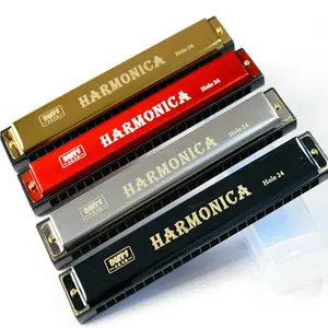 Factory direct sale musical instrument kids Metal chromatic harmonica musical instrument