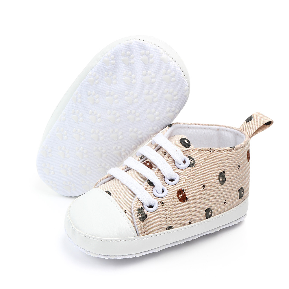 New arrival cute cartoon beautiful soft sole canvas baby shoes