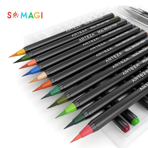 Acuarela plumas 20 colores mejor Real suave pincel marcadores para adultos y niños libros para colorear dibujo caligrafía - Product Image 3