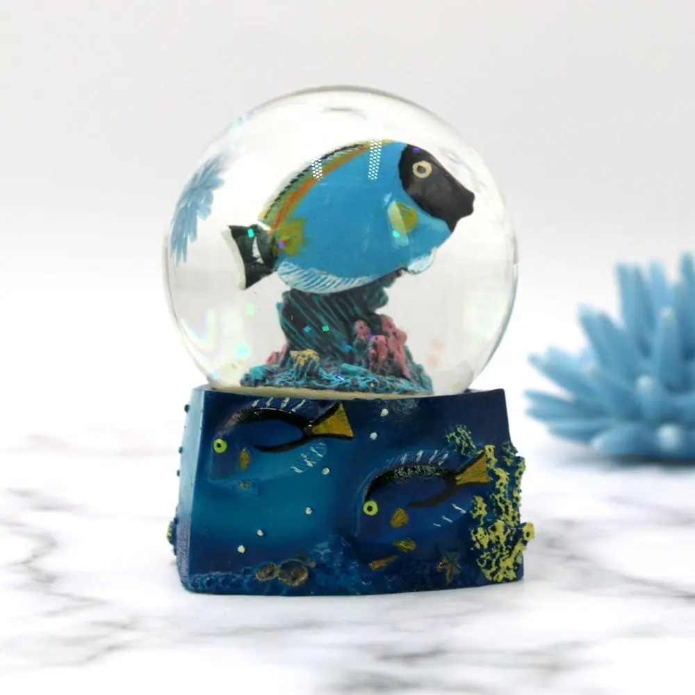 कस्टम 3D grouper खट्टा प्लास्टिक बर्फ ग्लोब पूरे के रूप में यात्रा उपहार बर्फ ग्लोब क्रिसमस