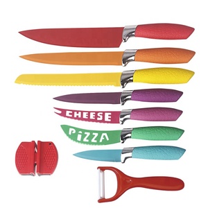 Ensemble <span class=keywords><strong>de</strong></span> <span class=keywords><strong>couteaux</strong></span> <span class=keywords><strong>de</strong></span> ligne <span class=keywords><strong>de</strong></span> royauté <span class=keywords><strong>de</strong></span> conception <span class=keywords><strong>de</strong></span> manche en pierre <span class=keywords><strong>de</strong></span> lame colorée <span class=keywords><strong>de</strong></span> 8 pièces en gros - Product Image 1