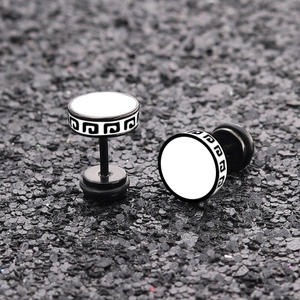 Punk Anti allergia Piercing orecchio borchia gioielli di moda maschile migliori regali Unisex bilanciere in acciaio <span class=keywords><strong>chirurgico</strong></span> orecchini da uomo - Product Image 5