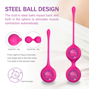 S-HANDE heiß verkaufen Sex-Produkte Smart Balls Set Frau Beckenboden Exerciser Medical Soft Silikon Sexspielzeug <span class=keywords><strong>Kegel</strong></span> Ben Wa Bälle - Product Image 3