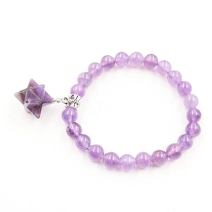 Pulsera Mercaba Cristal Natural Unisex 8mm Pulsera Piedra Natural JOYA REGALO - Product Image 5