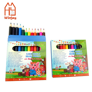 Fournitures scolaires et De Bureau mode nouveauté crayon de couleur, paquet de 12 ensemble de crayons de couleur, mini crayons de couleur pour les enfants. - Product Image 5