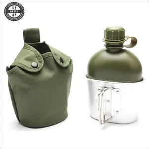 Бутылка для воды, 1 л, с чашкой для приготовления пищи на природе и изоляционным чехлом