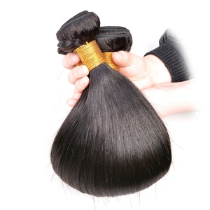 批发束人发10a高品质原发天然颜色廉价原发直发巴西人发束 - Product Image 4