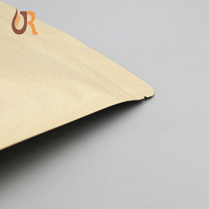 Impresión personalizado barato biodegradable papel de aluminio forrado de pie 150gsm azúcar té <span class=keywords><strong>sobre</strong></span> marrón bolsa de papel kraft paperbag - Product Image 5