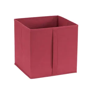 foldable clothes storage box red collapsible cloth storage containers cubes