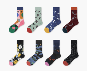 Sporty New Buster <strong>Brown</strong> Fashion <strong>Socks</strong> Men Cotton Cartoon Boy Tube Cotton <strong>Socks</strong> - Product Image 2