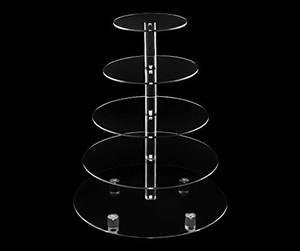 Custom 2 3 5 Tier Round Clear Food Display <strong>Stand</strong> <strong>Cupcake</strong> <strong>Stand</strong> Tower Acrylic Wedding Cake <strong>Stand</strong> - Product Image 3