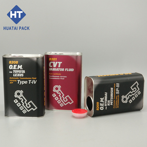 Lata de aceite de motor cuadrada de 1L, fabricante de latas de aceite de motor de estilo F de revestimiento, latas oblonas - Product Image 5