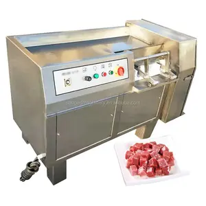 Máquina de corte de cubo de carne congelada fresca, cortador de cubo de carne e frango, fabricante