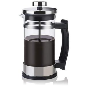 Cafetière à piston en verre écologique de 350 ml (12 oz) avec couvercle, pour une portion individuelle, théière, cafetière, bouilloire - Product Image 1